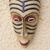 African wood mask, 'Frafra Youth' - Colorful African Mask inspired by Northern Ghana (image 2c) thumbail