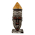 African wood mask, 'Congo King' - Artisan Crafted African Mask and Stand thumbail
