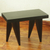 Cedar stool, 'Contemporary Black' (19 inch) - Modern Artisan Crafted African Cedar Wood Stool (19 Inches)