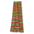 Cotton blend kente cloth scarf, 'Obaahema' (8 inch width) - Authentic African Kente Scarf from Ghana (8 Inch Width) thumbail