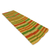 Cotton blend kente cloth scarf, 'Prince' (9 inch width) - Multicolored Kente Cloth Scarf Made in Ghana (9 Inch Width)