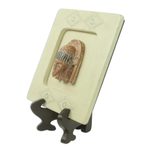 African wood mask box, 'Serene Pharaoh’ - Pharaoh African Wood Mask Box on Stand Crafted by Hand