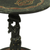 Mesa decorativa de madera - Mesa de acento africano tallada a mano con símbolo Adinkra
