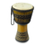 Wood djembe drum, 'Wisdom Knot' - Adinkra Theme Authentic African Djembe Handcrafted Drum