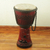 Wood djembe drum, 'Sankofa Symbol' - Sankofa Symbol Authentic African Djembe Handcrafted Drum thumbail