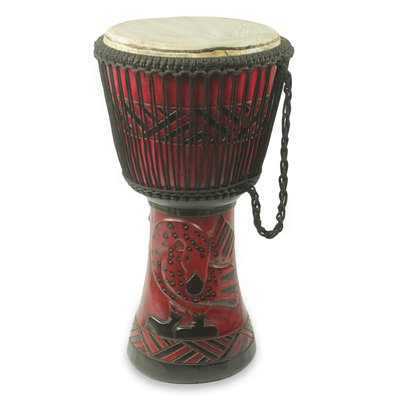 Sankofa Symbol Authentic African Djembe Handcrafted Drum