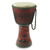 Wood djembe drum, 'Sankofa Symbol' - Sankofa Symbol Authentic African Djembe Handcrafted Drum (image 2a) thumbail