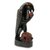 Wood sculpture, 'Parrot with Palm Fruit' - Handcrafted African Bird Theme Wood Sculpture thumbail