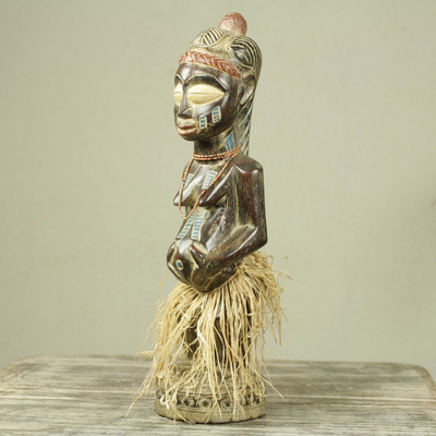 Escultura de madera - Escultura de madera africana hecha a mano.