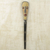 Beaded African wood mask, 'Cornmeal Stew Cook' - Authentic African Wall Mask with Beadwork and Metal Inlay (image 2) thumbail