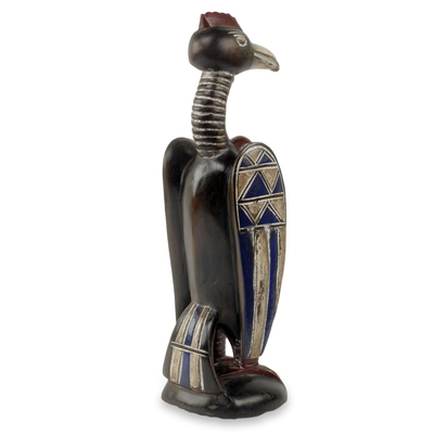 Escultura de madera - Escultura tallada a mano de pájaro senufo africano