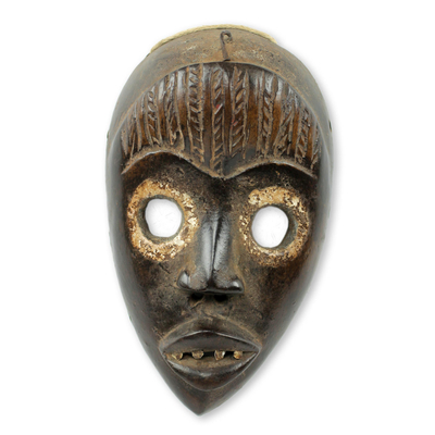 Afrikanische Holzmaske - Antike afrikanische Wandmaske, handgefertigt