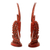 Mahogany sculptures, 'Bambara Antelopes' (pair) - Hand Crafted Wood Sculpture of African Antelopes (Pair)