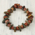 Beaded bracelet, 'Royal Legacy' - Handcrafted Bauxite and Soapstone Bead Bracelet from Ghana (image 2) thumbail