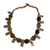 Soapstone and bauxite beaded necklace, 'Nkyia' - Artisan Crafted Bead Necklace with Soapstone and Bauxite thumbail