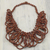Bauxite beaded necklace, 'Good Turn' - Bauxite Beaded Loop Necklace from West Africa (image 2) thumbail