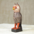 Wood sculpture, 'Owl Courier' - African Hand Carved Rustic Owl Wood Sculpture (image 2) thumbail