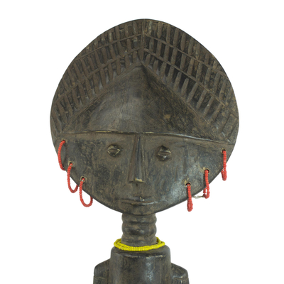 Muñeca de fertilidad de madera - Muñeca de fertilidad de madera tallada a mano de Ghana