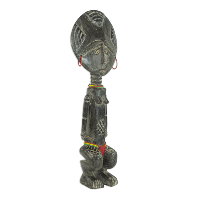 Muñeca de fertilidad de madera - Muñeca de fertilidad de madera artesanal de Ghana