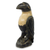 Wood sculpture, 'Crow' - Rustic Hand Carved Black and White Wood Crow Sculpture (image 2b) thumbail