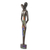 Beaded wood sculpture, 'Young Lovers' - Modern African Beaded Wood Sculpture of a Couple in Love (image 2b) thumbail