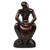 Skulptur aus Ebenholz, „Kpanlogo-Trommler“. - Original-Ebenholz-Skulptur eines afrikanischen Trommlers