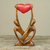 Wood sculpture, 'United Lovers' - Hand Carved African Abstract Wood Sculpture of Lovers (image 2) thumbail