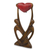 Wood sculpture, 'United Lovers' - Hand Carved African Abstract Wood Sculpture of Lovers (image 2b) thumbail
