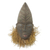 Afrikanische Holzmaske, „Getor“ – Einzigartige bärtige afrikanische Maske aus Holz und Bast