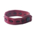 Men's leather bracelet, 'Run Along in Red and Brown' - Artisan Crafted Men's Red Leather Bracelet from Ghana (image 2d) thumbail