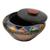 Wood decorative box, 'Akan Colors' - Multi Color Akan Trinket Decorative Wood Box Crafted by Hand (image 2b) thumbail