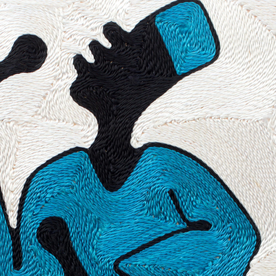 Arte de hilos - Arte popular africano Threadwork Wall Art hecho a mano en Ghana
