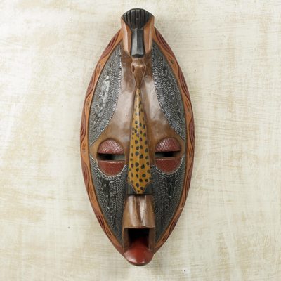 African wood mask, God Has Heard Me
