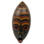Afrikanische Holzmaske - Afrikanische Mund-Agape-Maske, handgefertigt in Ghana