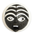 African wood mask, 'Rescued' - Circular West African Mask Handcrafted and Painted (image 2a) thumbail