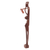 Wood statuette, 'Fulani Farmer' - Hand-Carved Sese Wood Statuette of African Fulani Farmer