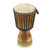 Wood djembe drum, 'Sankofa Beat' - Artisan Crafted African Adinkra Theme Djembe Drum (20 Inch) (image 2c) thumbail