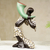 Wood sculpture, 'Joyous Trumpet' - Abstract Wood Sculpture of a West African Trumpet Player (image 2) thumbail