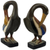 Wood sculptures, 'Ghanaian Sankofa Birds' (pair) - Ghanaian Sankofa Bird Wood Sculptures (Pair) (image 2b) thumbail