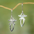 Sterling silver dangle earrings, 'A Free Spirit' - Sterling Silver Artisan Crafted Earrings from West Africa