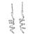 Sterling Silber Ohrhänger 'Spiral Descent' - Handgefertigte spiralförmige Ohrhänger aus Sterlingsilber