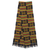 Cotton blend kente cloth scarf, 'Sika Gua' (10 inch width) - African Kente Cloth Scarf Handmade in Ghana (10 Inch Width)
