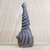 Ceramic sculpture, 'Shell Pot' - Original Ceramic Vase Spiral Design from West Africa