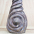 Escultura de cerámica - Jarrón de cerámica original con diseño en espiral de África occidental.