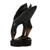 Wood sculpture, 'Bele Bele' - Rustic Hand Carved African Wood Sculpture of Crow