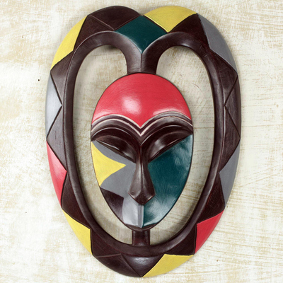 African wood mask, Kwele Mask II