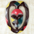 African wood mask, 'Kwele Mask II' - African Protective Wood Wall Mask Heart Shaped Kwele Art thumbail