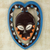 African wood mask, 'Kwele Mask I' - African Art Heart Shaped Kwele Protective Handmade Wood Mask thumbail