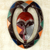 African wood mask, 'Kwele Mask III' - Heart Shaped Kwele Protective Wood Mask Handmade African Art (image 2) thumbail