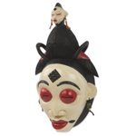 African wood mask, 'Bantu Forest Spirit' - Artisan Crafted Bantu African Forest Spirit Dance Mask